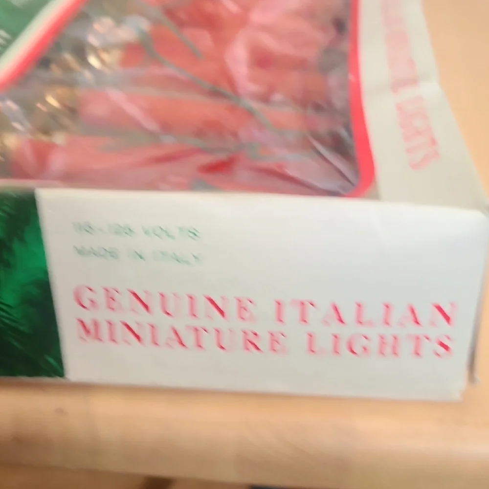 Festive Italian Red String Lights